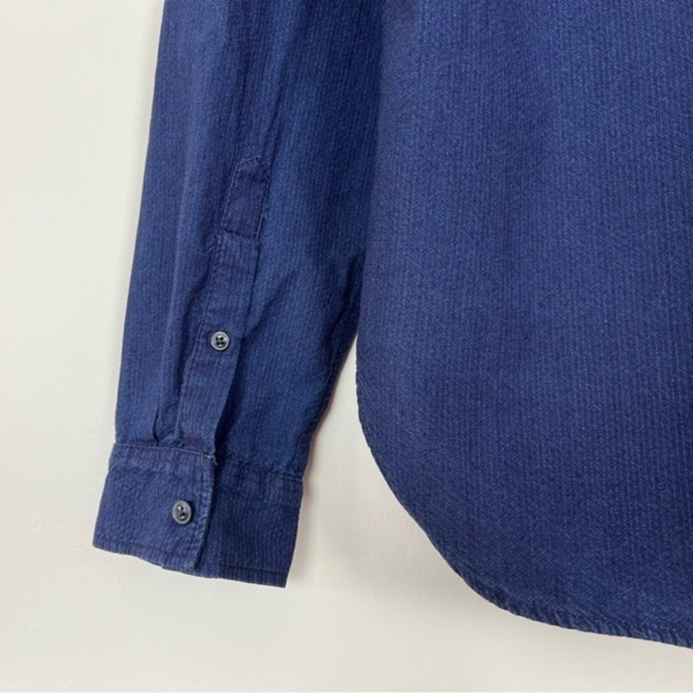Gap Men’s Medium Buttoned Long Sleeve‎ Indigo Shirt - Picture 4 of 8